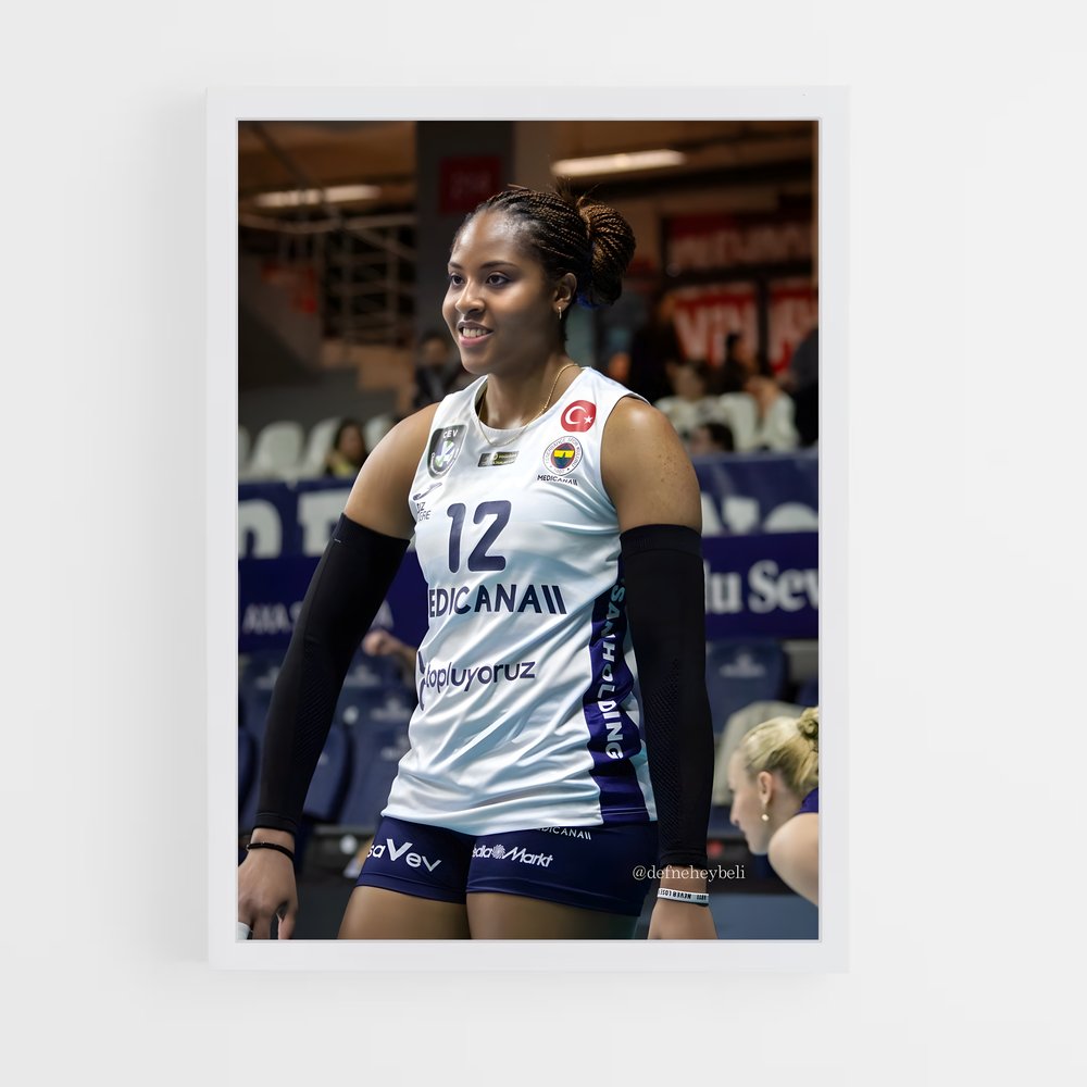 Poster Ana cristina – affiche Volleyball (vue 3)